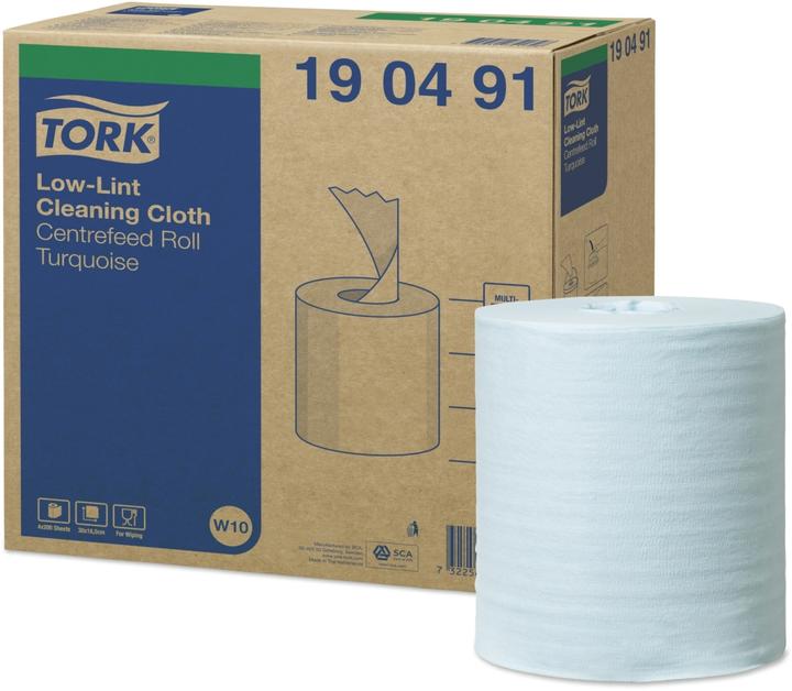 Immagine prodotto Tork Panni per la pulizia a basso contenuto di pelucchi in secchiello W10 a 1 velo 190491 Quantità: 800 (800 pz.)