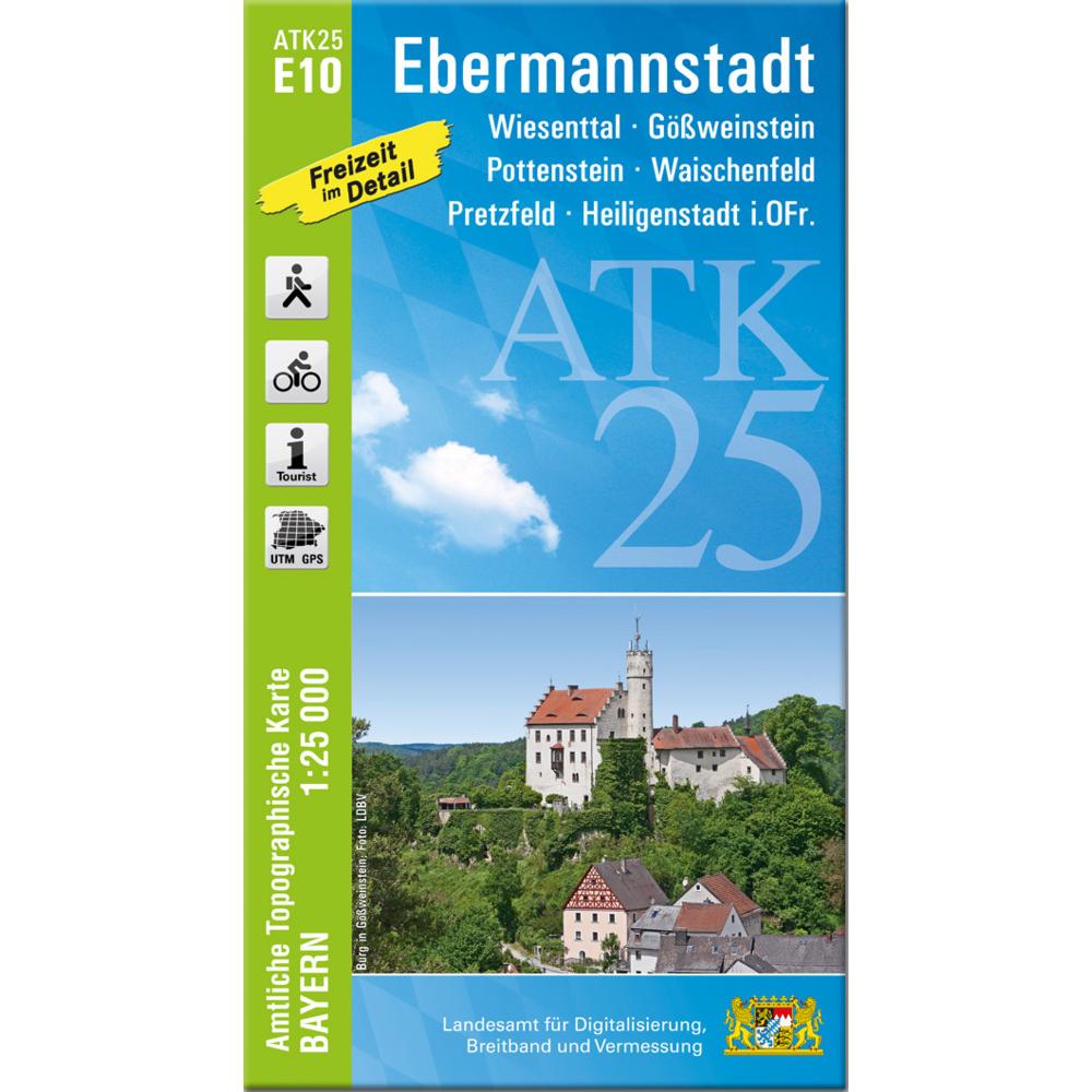 ATK25-E10 Ebermannstadt (Amtliche Topog, Landkarte