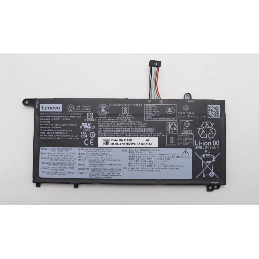 Lenovo BATTERY 3cell 45Wh (3 Zellen, 3907 mAh), Notebook Akku