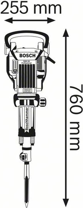 Produktbild Bosch Professional Abbruchhammer GSH 16-30 mit Zubehör und Trolley (Netzbetrieb)