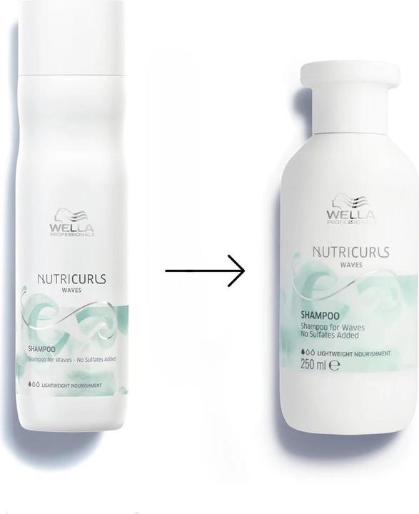 Produktbild Wella Nutricurls Waves Shampoo 250ml (Flüssiges Shampoo, 250 ml)