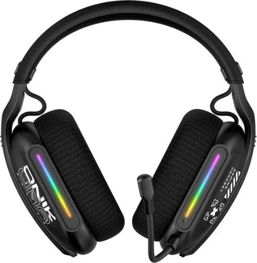Actual product image Onikuma GT808 (2.4G+Bluetooth) Black GAMING HEADSET (Cable, Wireless)