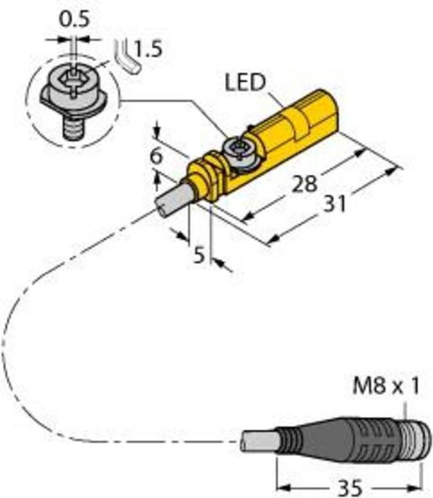 Image du produit Turck Capteur de champ magnétique (1x)