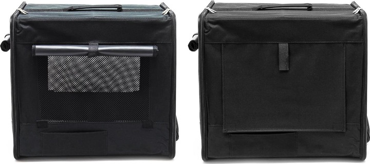 Produktbild Fudajo Transportbox S Faltbar Schwarz 42x36x41cm Hundebox Katzenbox Reisebox (Katze, Hund, Faltbar)