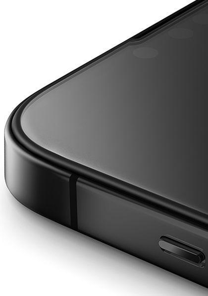 Actual product image Uniq Optix Matte iPhone 15 6.1" / 14 Pro 6.1" matowe szkło hartowane z aplikatorem (Apple iPhone 14 Pro, Apple iPhone 15)