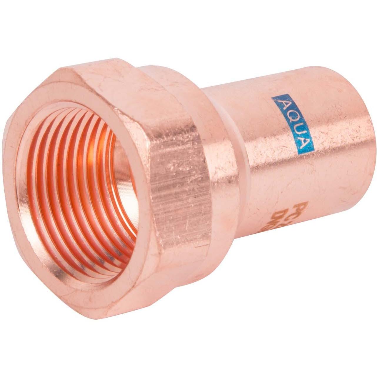 Hermann schmidt, Rohrverbindungstechnik, HS Übergang V-Press Copper AQUAGAS IG, 22mmx1/2 (Pressverbindung)