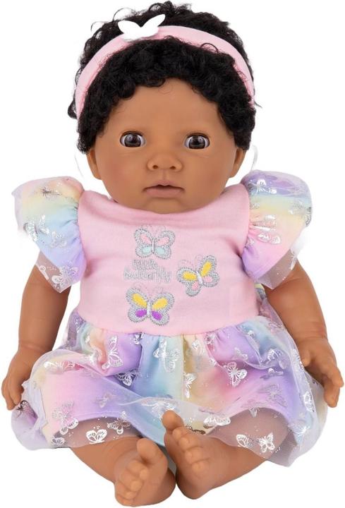 Tiny Treasures Tiny Treasure - Ethnic Doll Butterfly Rainbow Dress - (30633)