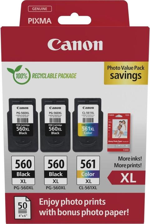 Canon PG-560XLx2/CL-561XL (M, C, Y, BK)