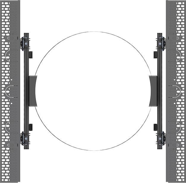 Produktbild Multibrackets Monitor Rahmen, B2B Säulenmontage, 55"/9178