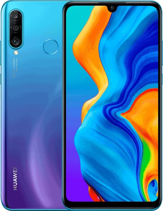 Huawei P30 Lite (4GB) (128 GB, Blu pavone, 6.15", Doppia SIM Ibrida, 48 Mpx, 4G)