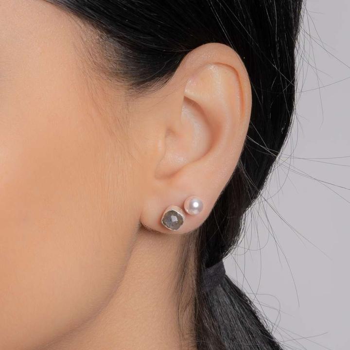 Produktbild Bijouteria Ohrstecker (Synthetische Perle mit Kristallkern, Silber 925)