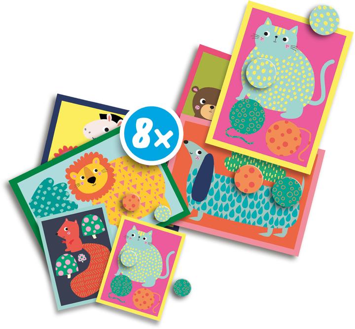 Actual product image Ses My First - animal print stickers