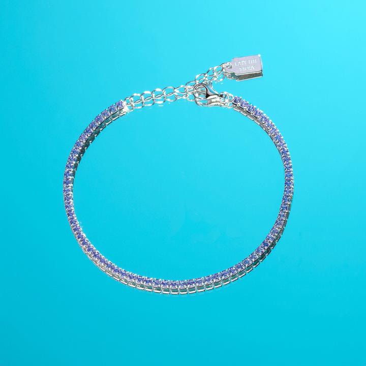 Immagine prodotto La Petite Story - Silver tennis bracelet with pink zircons Silver LPS05AWV64 (19 cm, Argento 925)