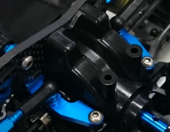 Image du produit Tamiya TT-02S Bras de suspension alu. (2) ob./vo/hi.