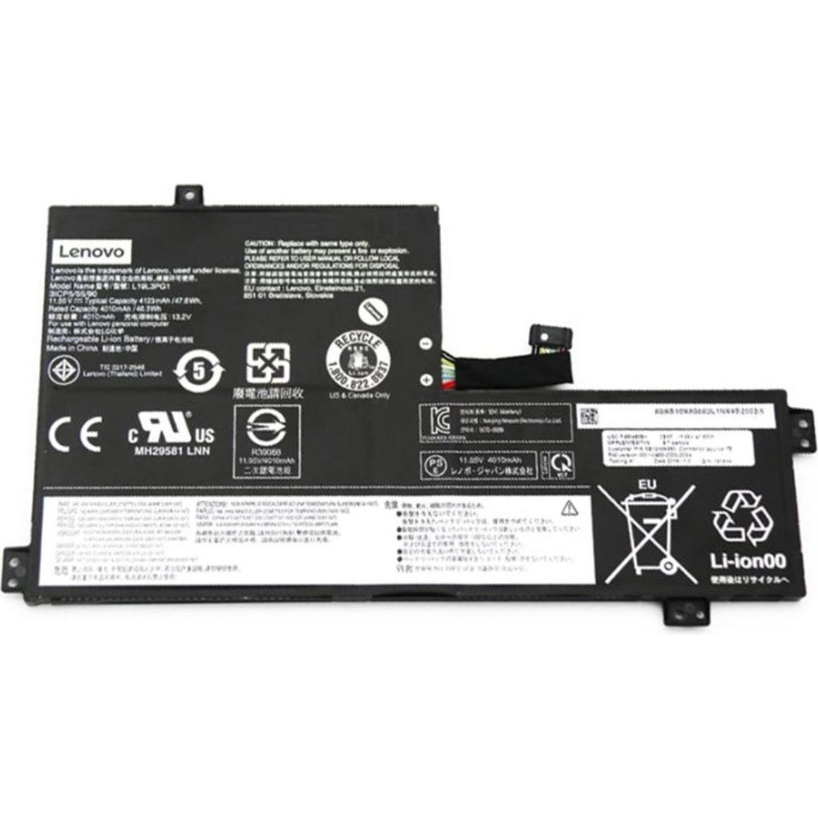 Lenovo Battery L19C3PG1 11.52V 47WH (3 Zellen), Notebook Akku