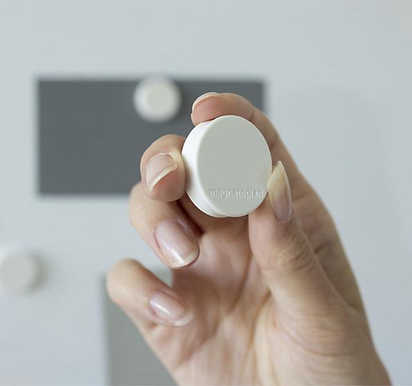Image du produit Magnetoplan Plot magnétique Ergo, Ø 30 mm, lot de 60, blanc. (60x)