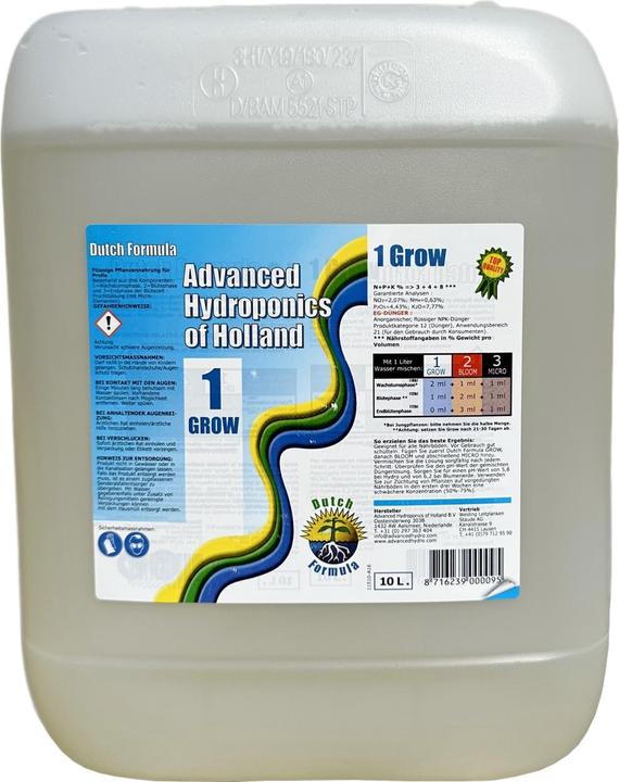 Image du produit Advanced Hydroponics Dutch Formula1 Grow 10L (1.10 kg, 10 l)