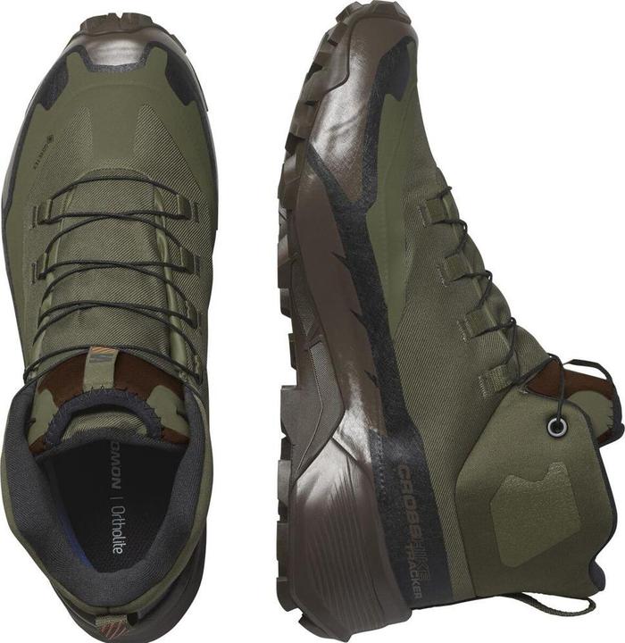 Produktbild Salomon CROSS HIKE TRACKER GTX - Green / Earth Brown - Green / Earth Brown - UK 10.5 (EU 45 1/3) (45 1/3)