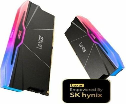 Actual product image Lexar Ares RGB (2 x 16GB, 6000 MHz, DDR5 RAM, U-DIMM)