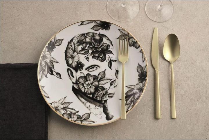 Immagine prodotto Sambonet Posate 24pcs.Vh. Roccia Antica in Acciaio Inox /PVD Champagne (24 Pezzo/i, Set di posate)