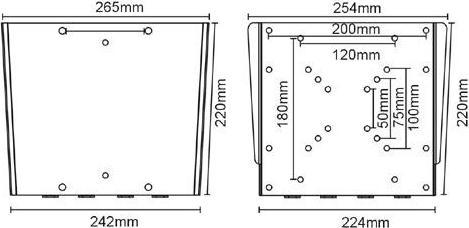 Produktbild Reflecta PLANO Flat Small 40 (Wand, 40", 30 kg)