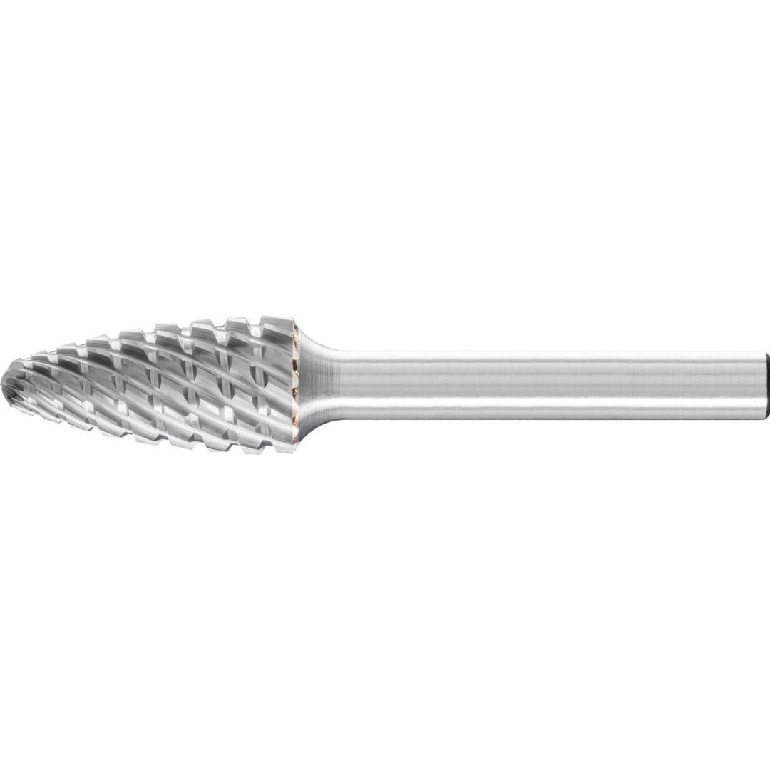 Pferd, Fräser, Hartmetall Hochleistungsfrässtift Rundbogen RBF Ø 12x25 mm Schaft-Ø 6 mm TITANIUM für Titan