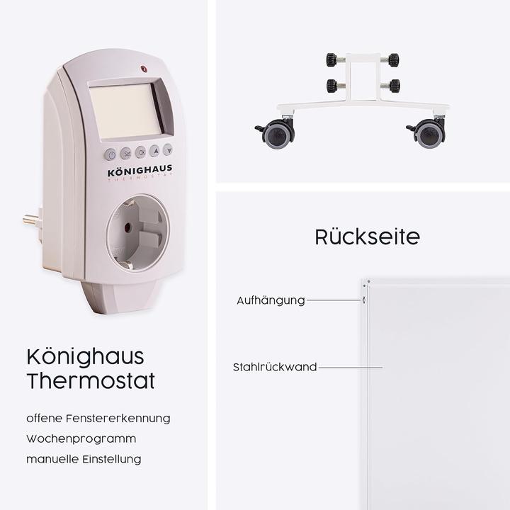 Actual product image Könighaus Infrared heater P-600 (600 W)