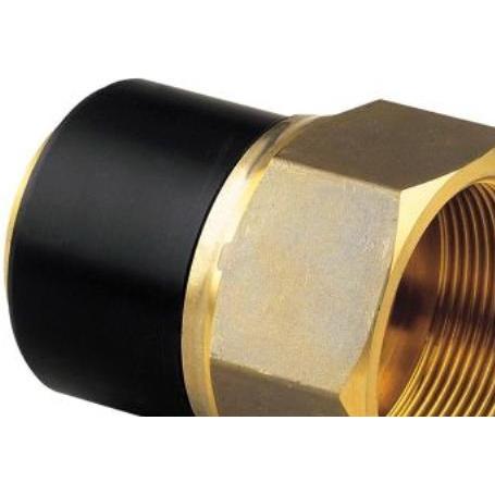 Georg Fischer, Zubehör Sanitärinstallation, El-overg.muffe 63mm x 2 - PE100-SDR11-messing. Elgef Plus