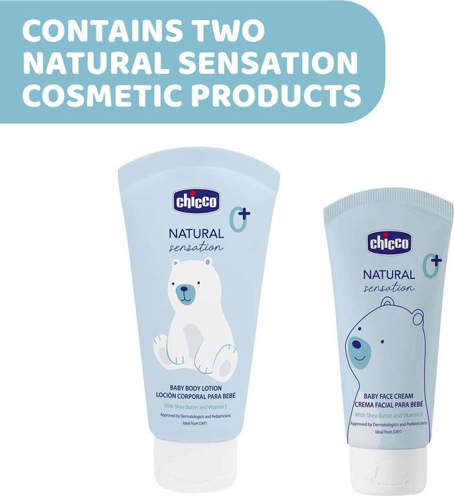 Immagine prodotto Chicco Set 4 (1 lozione corpo 150ml / 1 crema viso 50ml) - 0m+