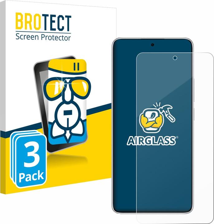 Actual product image BROTECT Protective glass screen protector clear (3 pcs., Xiaomi Redmi Note 14)