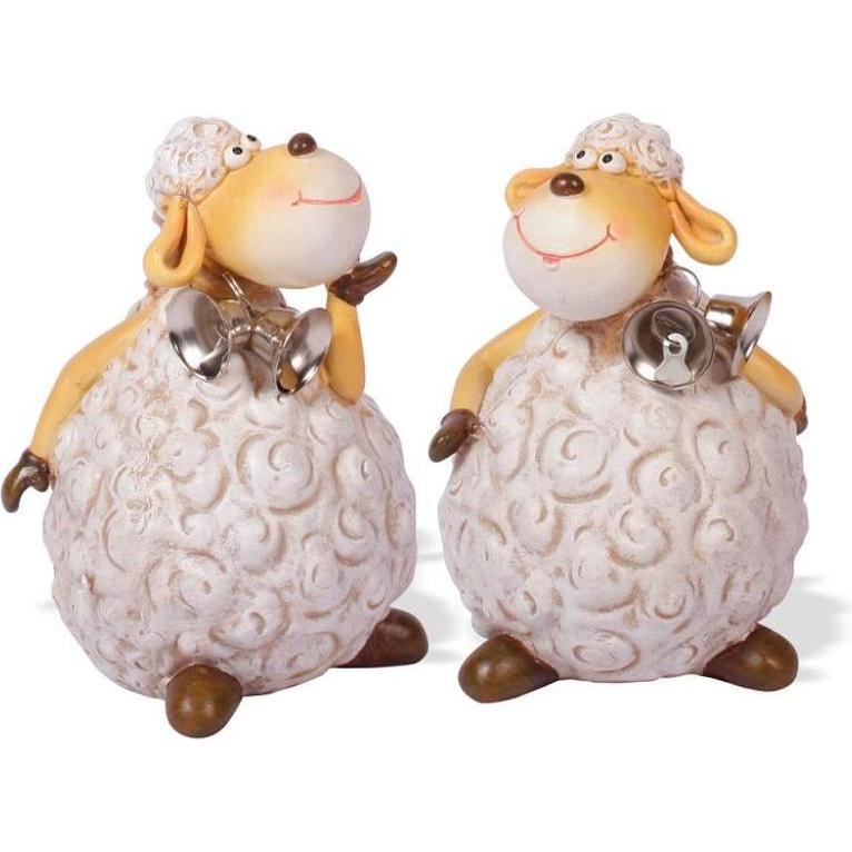 Seyko Geschenke, Osterdeko, Schaf "Svenja", 2er Mix, 13 cm (2 x)