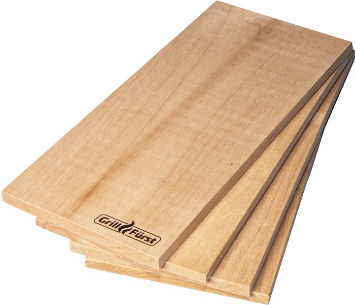 Actual product image Grillfürst Smoking Boards Alder 29 x 13 x 1cm Set of 4
