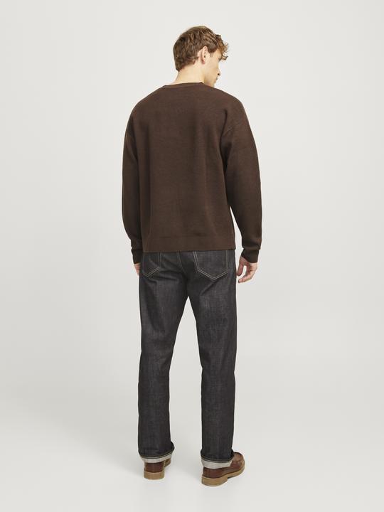 Actual product image Jack & Jones Plain knitted jumper with round neck Knitted jumper with round neck (S)