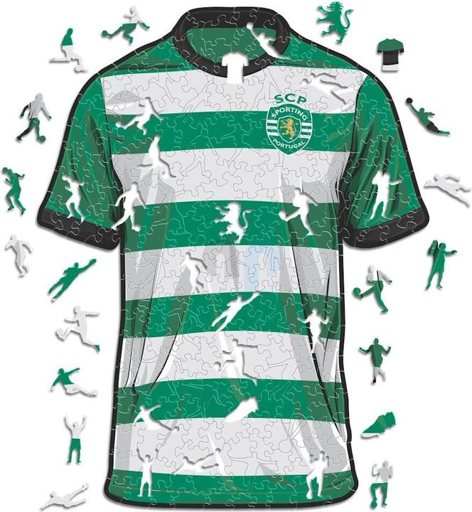 Iconic Sporting CP - Trikot - Holz Puzzle Grösse L (500 Teile) (500 Teile)