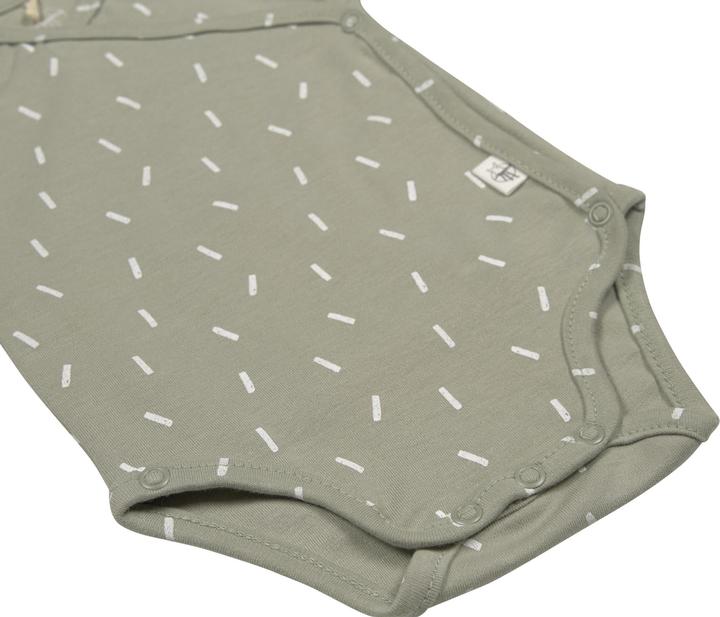 Produktbild Lässig Kurzarm-Body Speckles Olive Gr. 62/68 (62, 68)