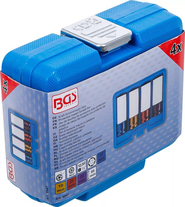 Actual product image BGS Force-protection set (19 mm, 22 mm, 21 mm, 17 mm)
