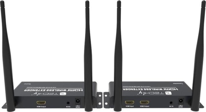 Actual product image Techly Wireless Kit HDMI Extender (200 m, HDMI 1.3c)