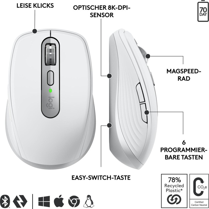 Produktbild Logitech MX Anywhere 3s for Business (Kabellos)