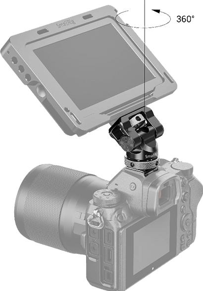 Actual product image SmallRig Swivel and Tilt Monitor Mount with Cold Shoe (Monitor Accessories)