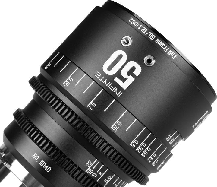 Actual product image 7artisans 50T21B-PL INF 50mm T2.1 INFINTE PL Mount (Black) (L-Mount)
