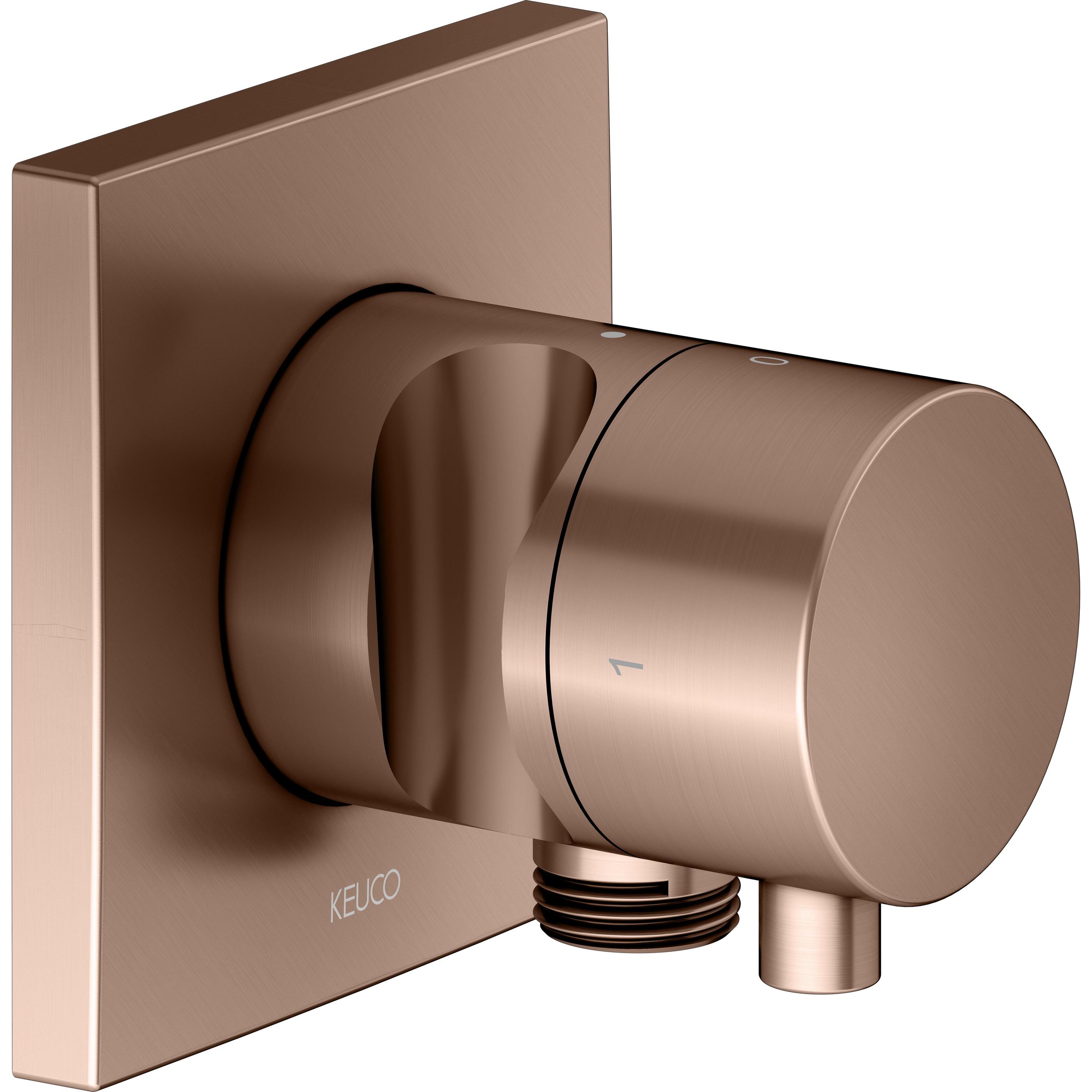 Keuco, Badarmatur, IXMO Umstellventil UP 2 Verbraucher, Schlauchanschluss, Comfort Griff und Brausehalter, mit Ab