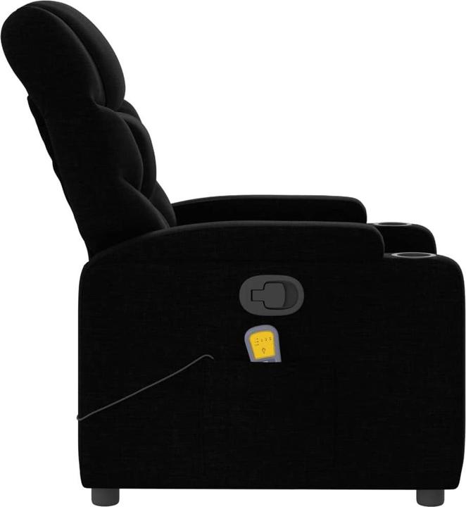 Immagine prodotto vidaXL Sedia da massaggio in tessuto nero,Colore: Nero,Materiale: Tessuto