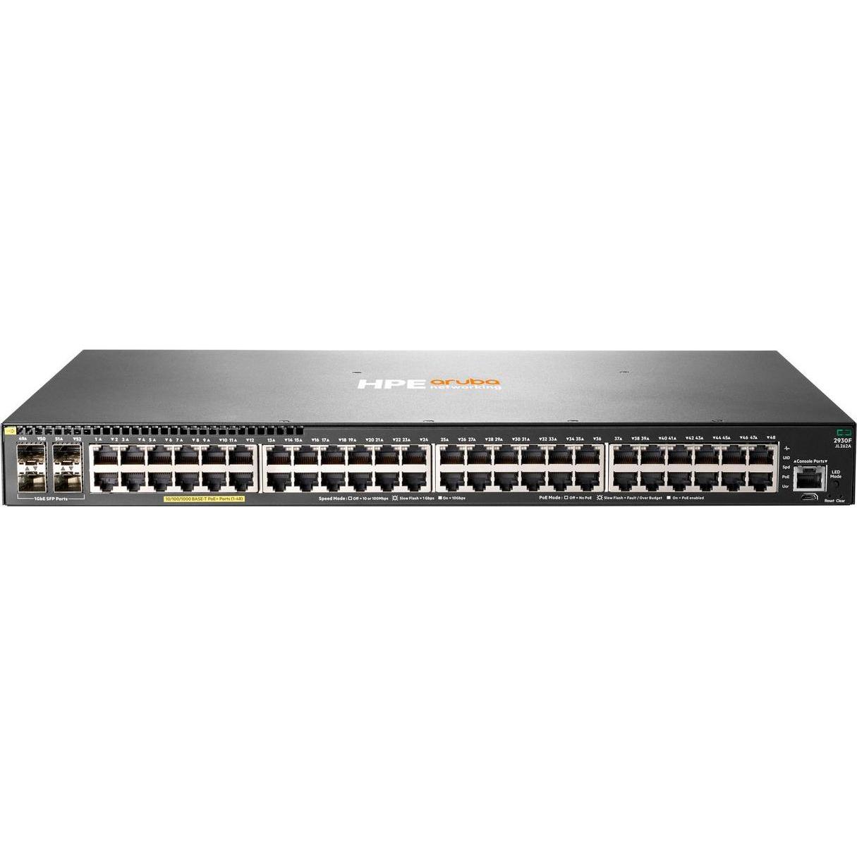 Hpe Nero Aruba 2930F 48G Poe+ 4Sfp (48 Porte), Switch Di Rete,