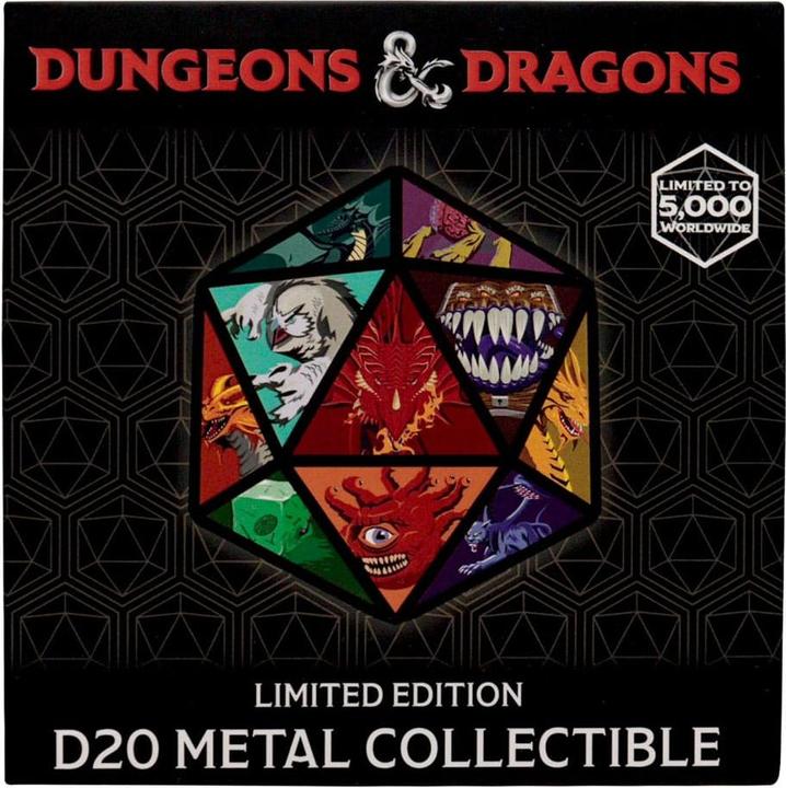 Actual product image Fanattik Dungeons & Dragons Medal D20