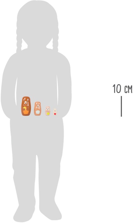 Actual product image small foot Matryoshka Bear Family
