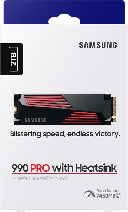 Image du produit Samsung 990 Pro mit Heatsink MZ-V9P2T0GW (2000 Go, M.2 2280)