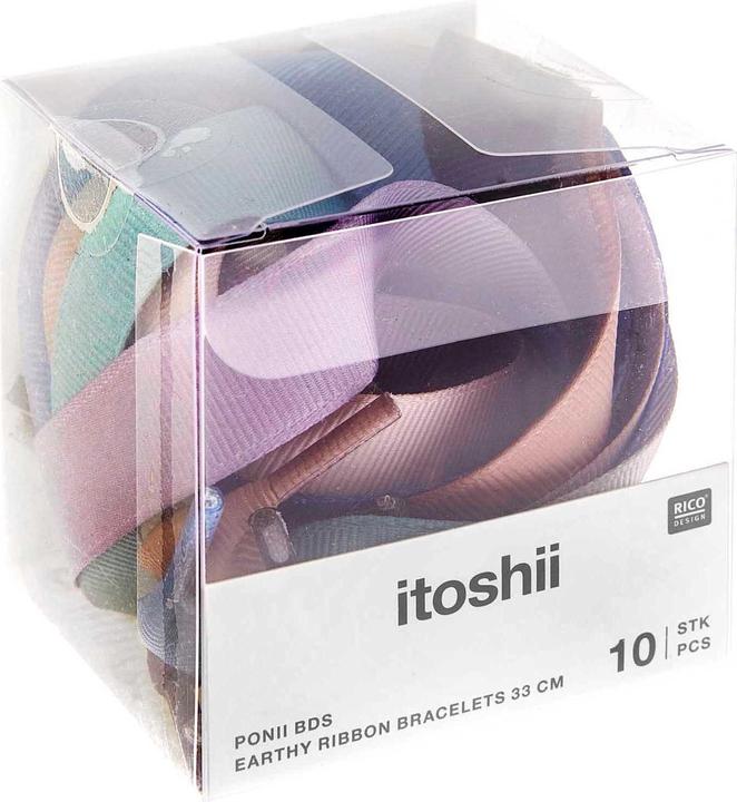 Produktbild Rico Design itoshii Ripsband Armbänder, 10 Stück (33 cm, Polyester (PES), Polyvinylchlorid (PVC))