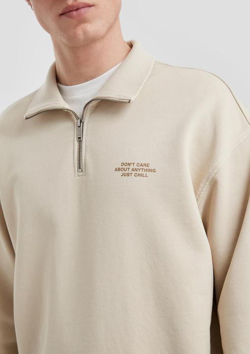 Produktbild s.Oliver Sweatshirt Gewaschener Sweat-Troyer mit Brustprint (S)