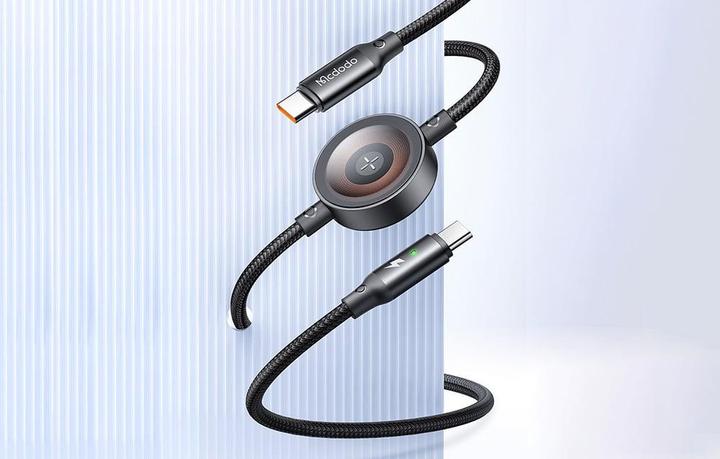 Image du produit Mcdodo 2 en 1 Set USB-C vers USB-C Câble de charge & chargeur sans fil pour Apple Watch (1.50 m, USB 3.2 Gen 1, 60 W)