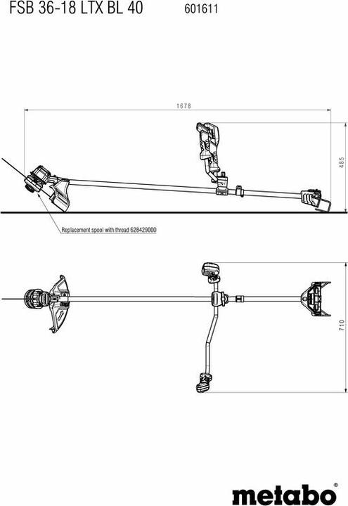 Actual product image Metabo SB 36-18 LTX BL 40 (Trim line)